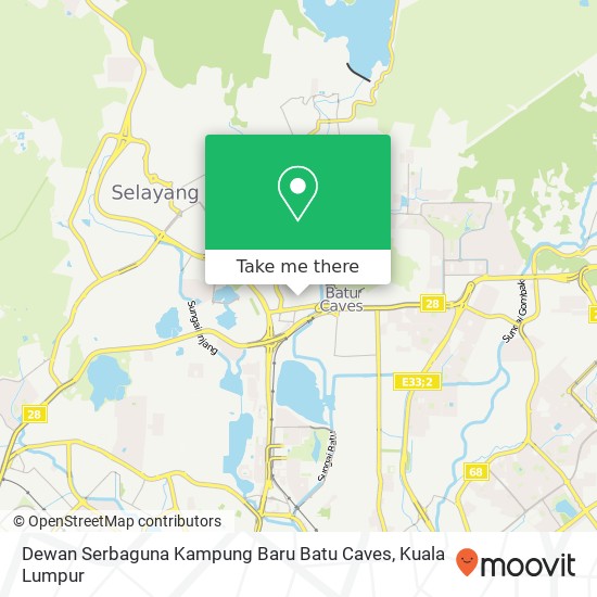 Dewan Serbaguna Kampung Baru Batu Caves map