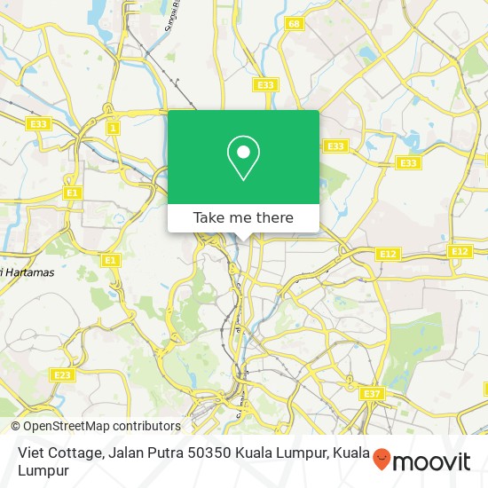 Viet Cottage, Jalan Putra 50350 Kuala Lumpur map