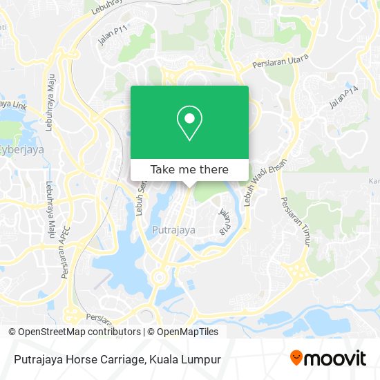 Putrajaya Horse Carriage map
