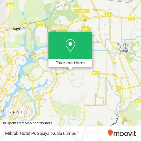 Mihrab Hotel Putrajaya map