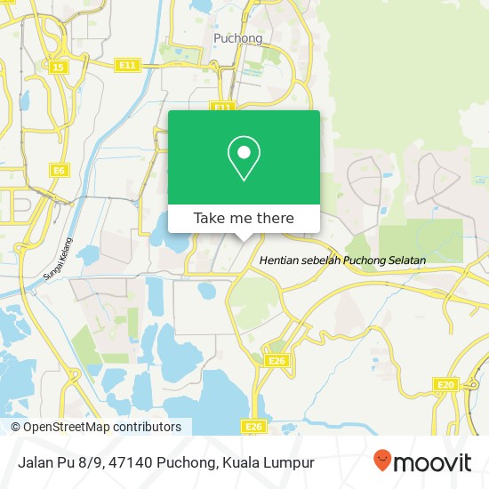 Jalan Pu 8/9, 47140 Puchong map