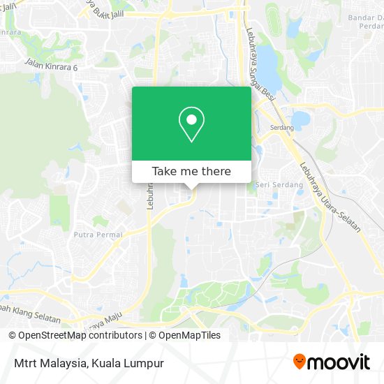 Mtrt Malaysia map