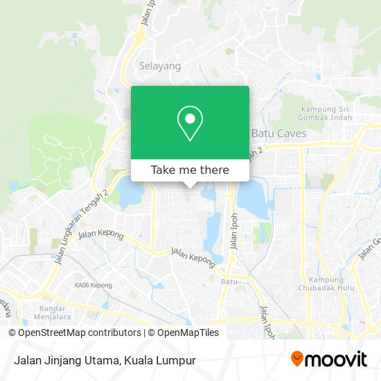 Jalan Jinjang Utama map