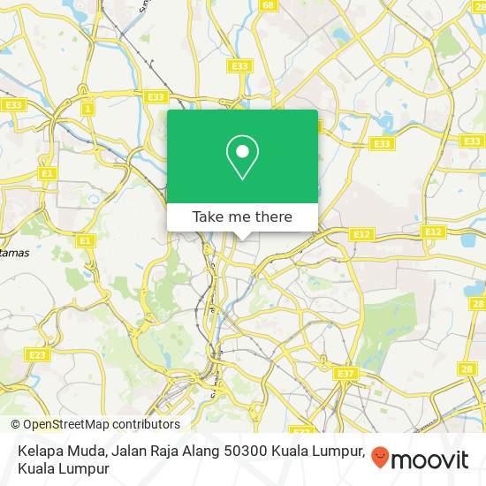 Peta Kelapa Muda, Jalan Raja Alang 50300 Kuala Lumpur