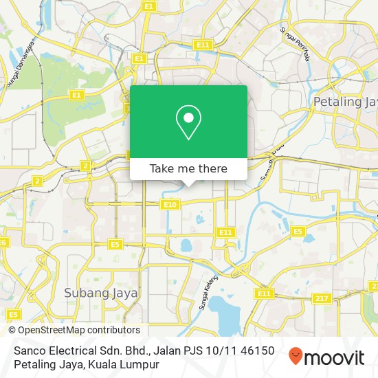 Sanco Electrical Sdn. Bhd., Jalan PJS 10 / 11 46150 Petaling Jaya map