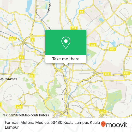 Farmasi Meteria Medica, 50480 Kuala Lumpur map