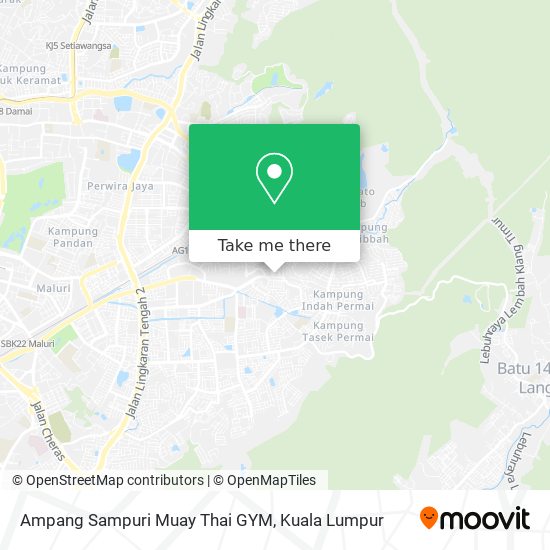 Peta Ampang Sampuri Muay Thai GYM