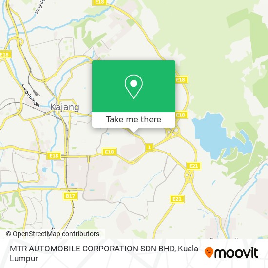 MTR AUTOMOBILE CORPORATION SDN BHD map