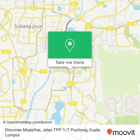 Discover Muaythai, Jalan TPP 1 / 7 Puchong map