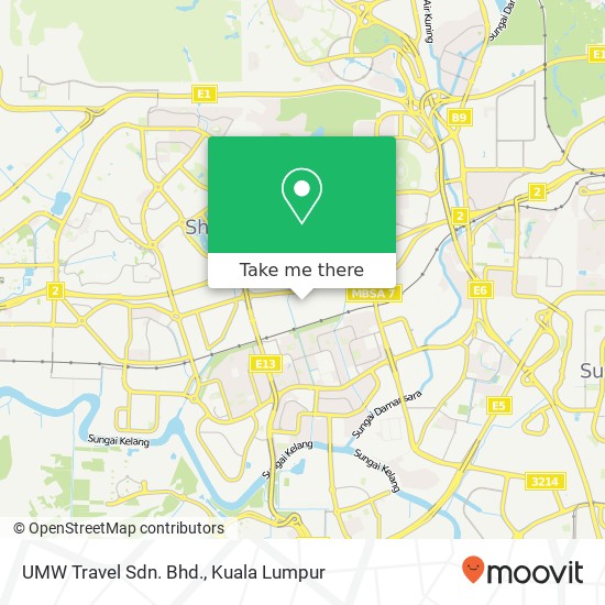 UMW Travel Sdn. Bhd. map