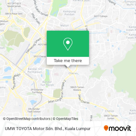 UMW TOYOTA Motor Sdn. Bhd. map