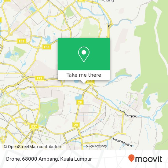 Drone, 68000 Ampang map