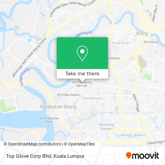Top Glove Corp Bhd map
