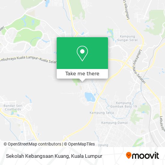 Peta Sekolah Kebangsaan Kuang