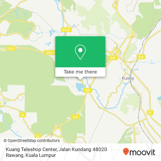 Kuang Teleshop Center, Jalan Kundang 48020 Rawang map