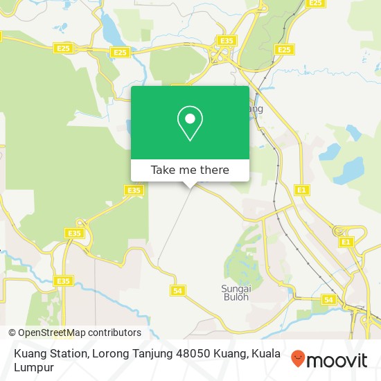 Peta Kuang Station, Lorong Tanjung 48050 Kuang