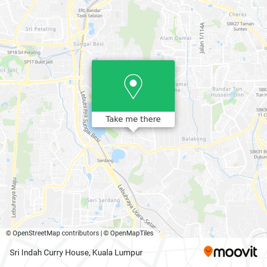 Sri Indah Curry House map