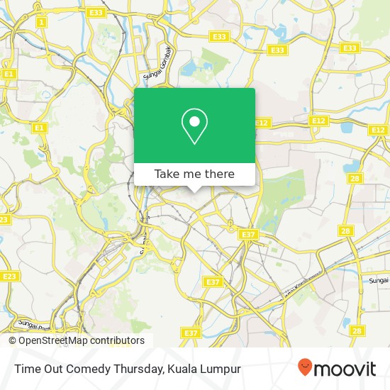 Time Out Comedy Thursday map