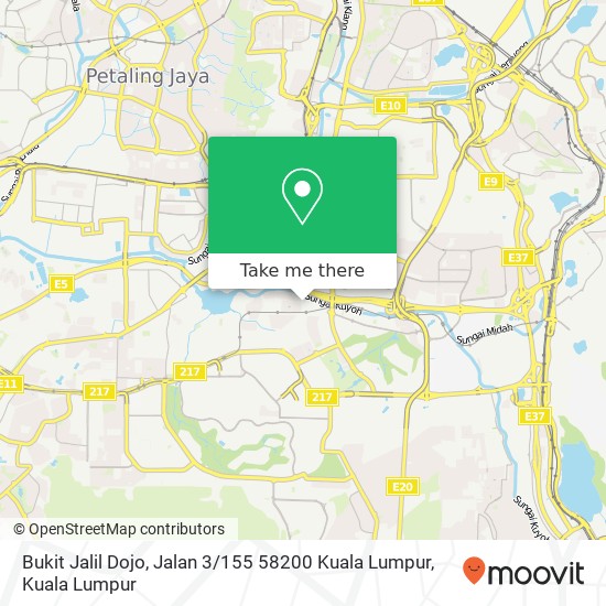 Peta Bukit Jalil Dojo, Jalan 3 / 155 58200 Kuala Lumpur