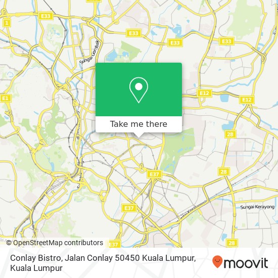 Conlay Bistro, Jalan Conlay 50450 Kuala Lumpur map