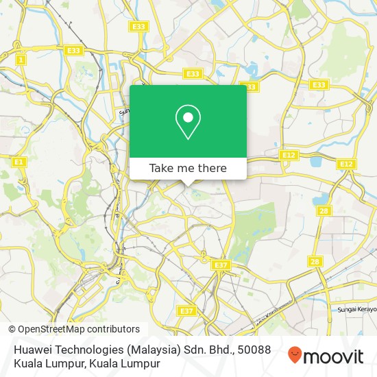 Peta Huawei Technologies (Malaysia) Sdn. Bhd., 50088 Kuala Lumpur