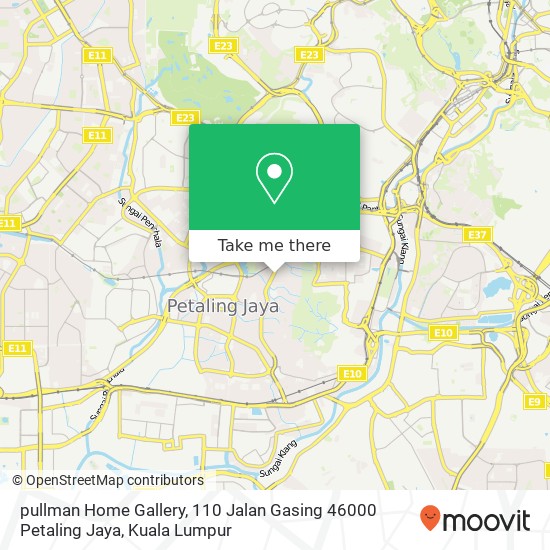 pullman Home Gallery, 110 Jalan Gasing 46000 Petaling Jaya map