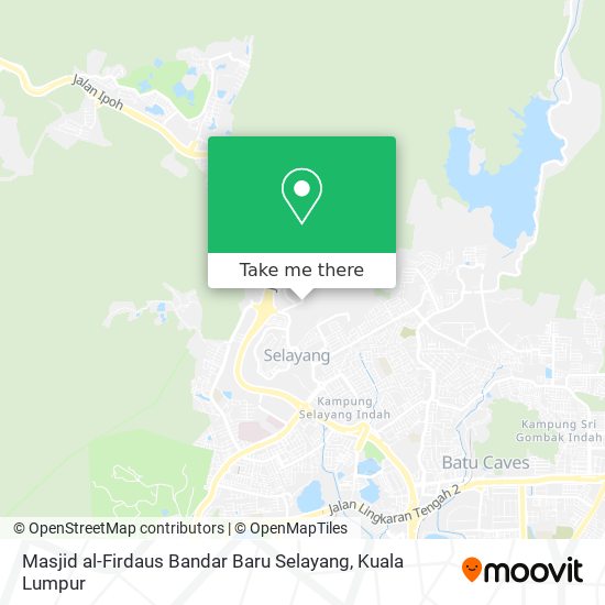 Peta Masjid al-Firdaus Bandar Baru Selayang