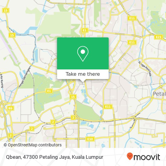 Qbean, 47300 Petaling Jaya map