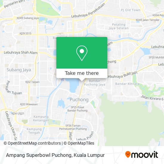 Ampang Superbowl Puchong map