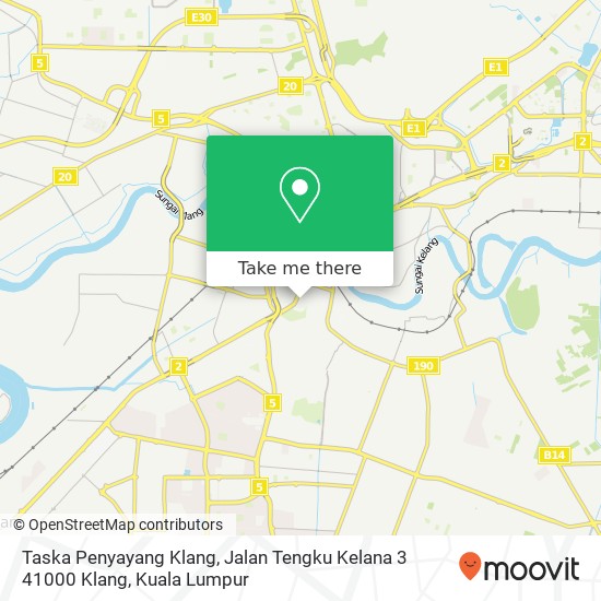 Peta Taska Penyayang Klang, Jalan Tengku Kelana 3 41000 Klang