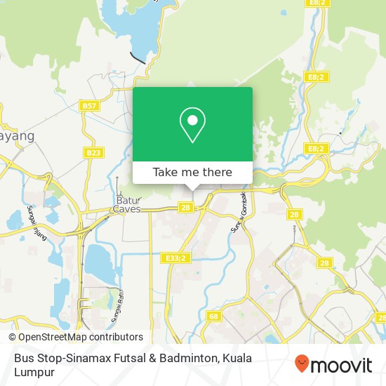 Bus Stop-Sinamax Futsal & Badminton map