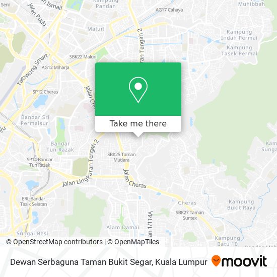 Dewan Serbaguna Taman Bukit Segar map