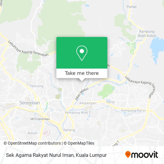Peta Sek Agama Rakyat Nurul Iman