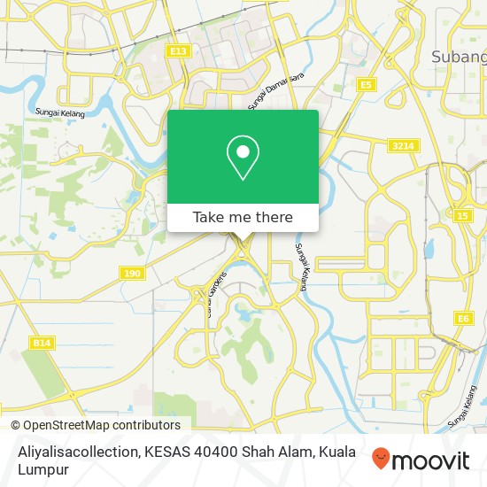 Aliyalisacollection, KESAS 40400 Shah Alam map