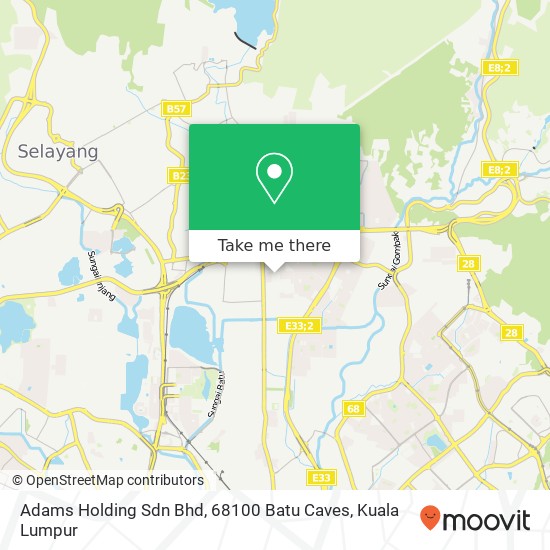 Adams Holding Sdn Bhd, 68100 Batu Caves map