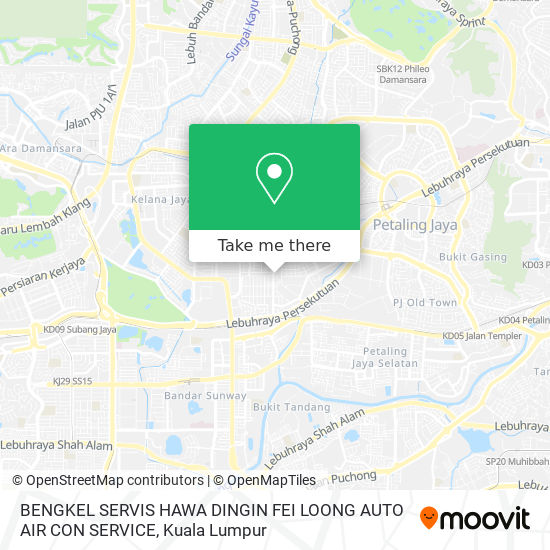 BENGKEL SERVIS HAWA DINGIN FEI LOONG AUTO AIR CON SERVICE map