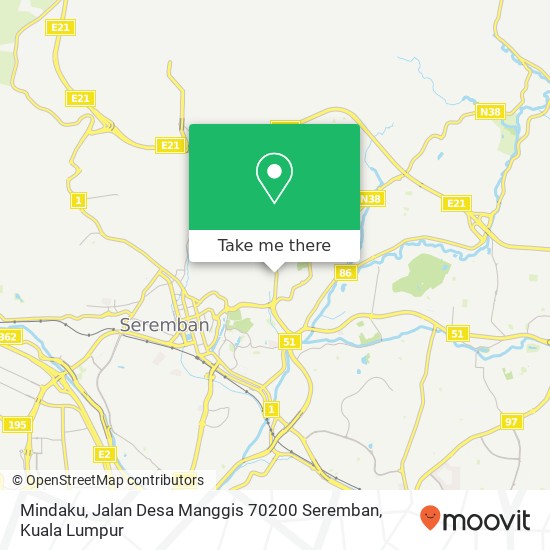 Mindaku, Jalan Desa Manggis 70200 Seremban map