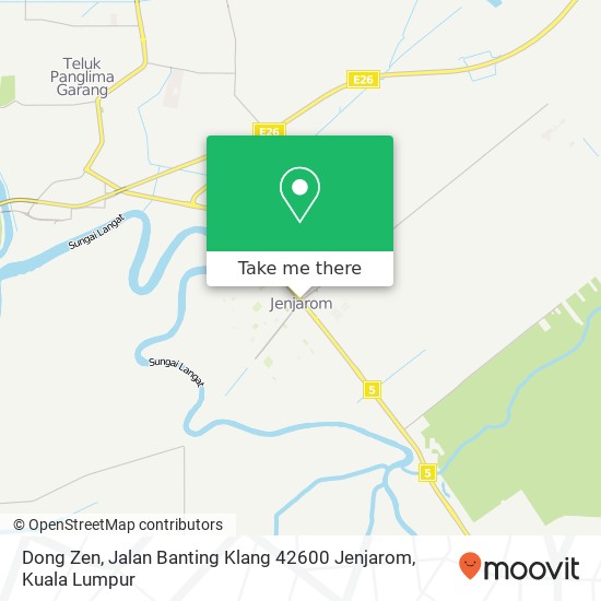 Peta Dong Zen, Jalan Banting Klang 42600 Jenjarom