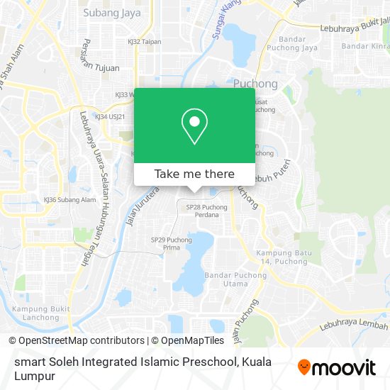 Peta smart Soleh Integrated Islamic Preschool