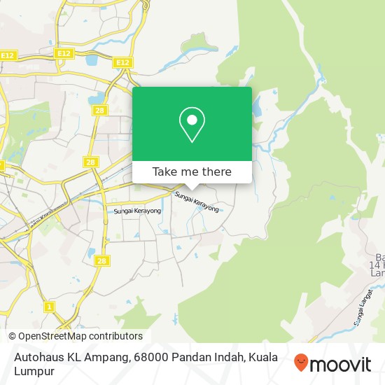 Autohaus KL Ampang, 68000 Pandan Indah map