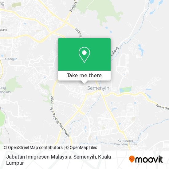 Jabatan Imigresen Malaysia, Semenyih map