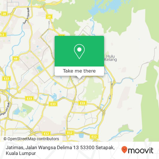 Peta Jatimas, Jalan Wangsa Delima 13 53300 Setapak