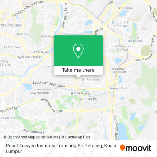 Pusat Tuisyen Inspirasi Terbilang Sri Petaling map