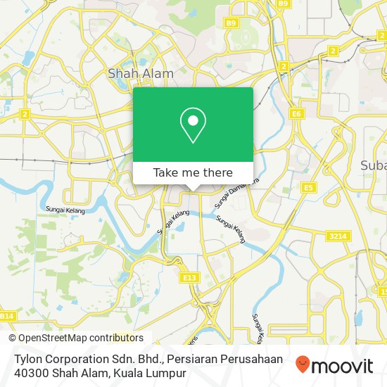 Tylon Corporation Sdn. Bhd., Persiaran Perusahaan 40300 Shah Alam map