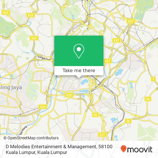 D Melodies Entertainment & Management, 58100 Kuala Lumpur map
