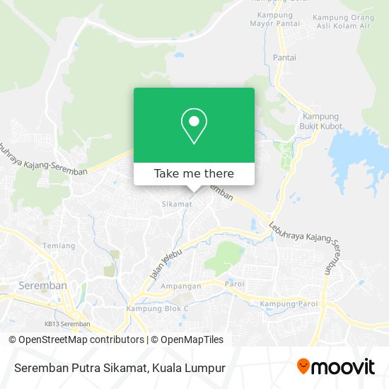 Peta Seremban Putra Sikamat