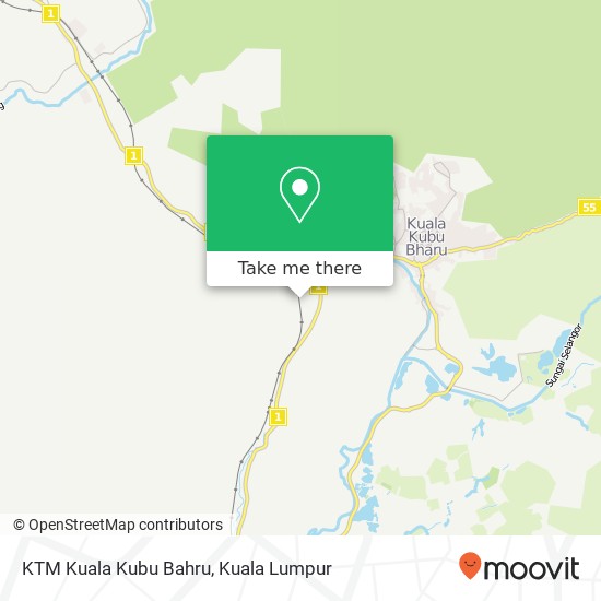 Peta KTM Kuala Kubu Bahru