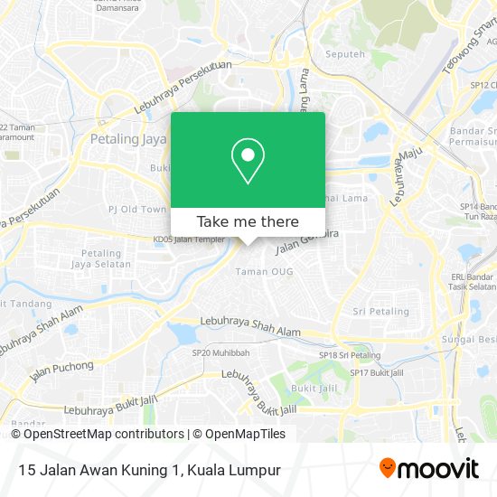 15 Jalan Awan Kuning 1 map