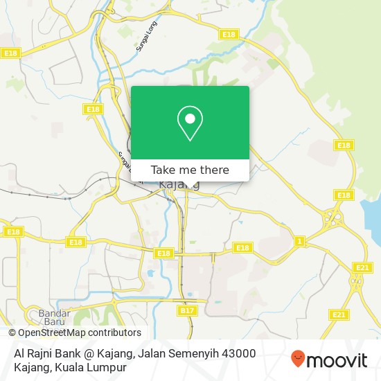 Al Rajni Bank @ Kajang, Jalan Semenyih 43000 Kajang map