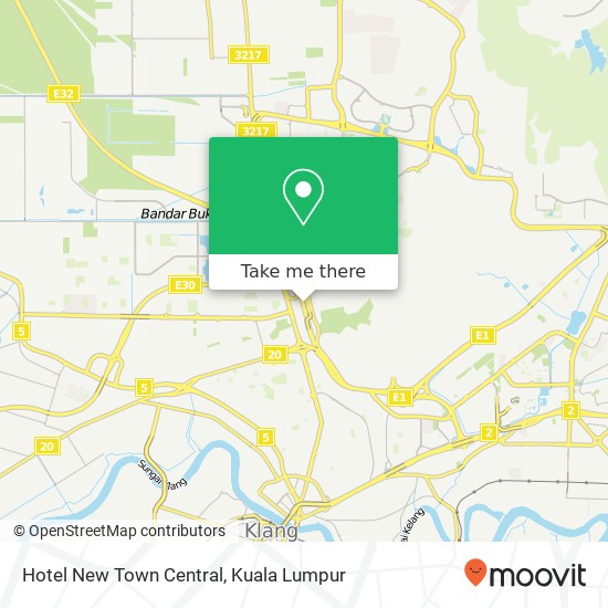 Hotel New Town Central map